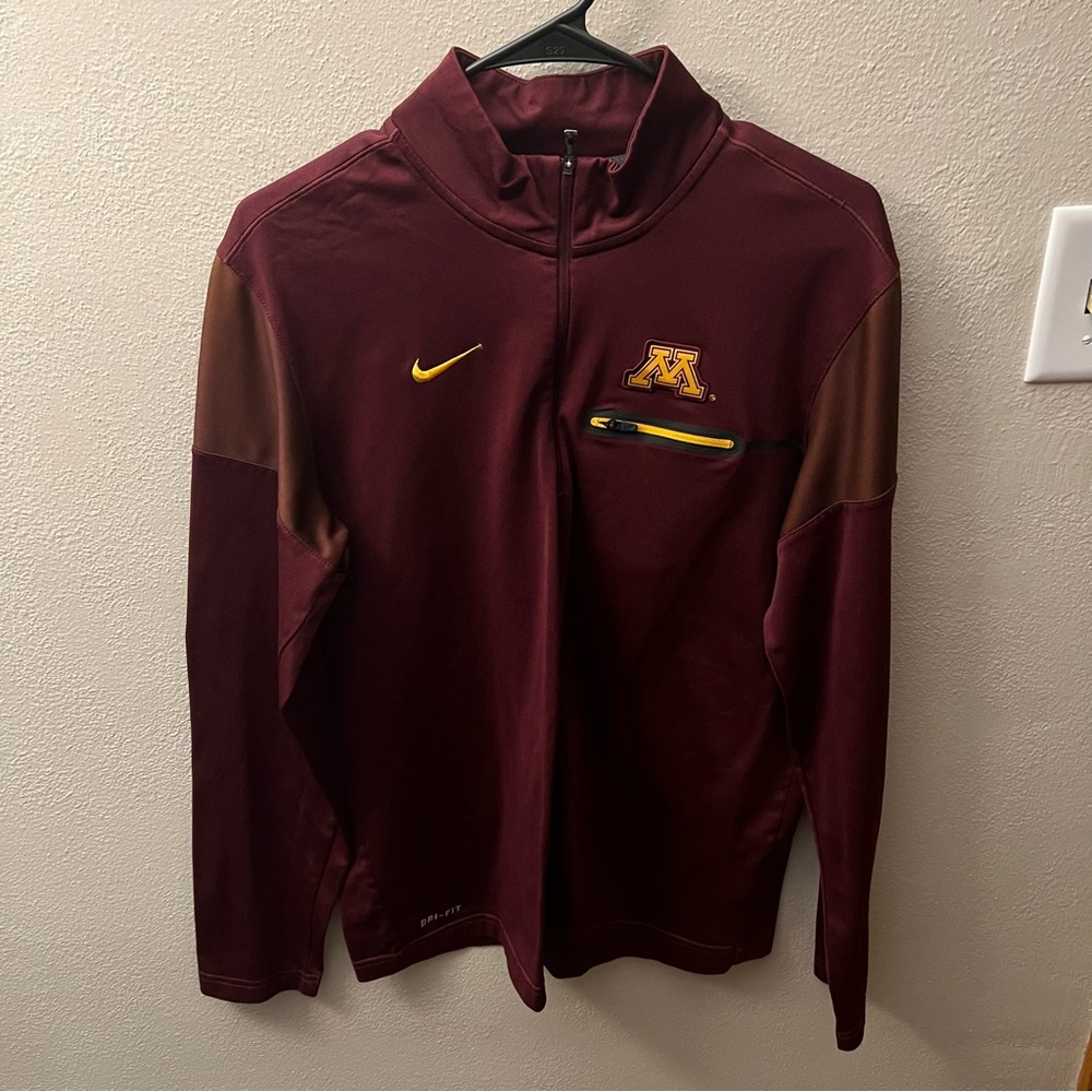 Nike Maroon and Brown Windbreaker